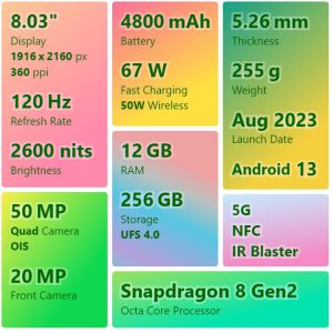 اطلاعات گوشی Xiaomi Mix Fold 3